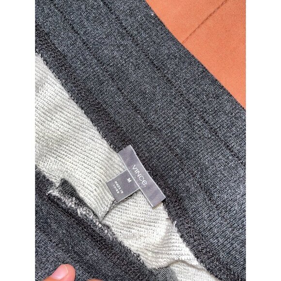 Vince Mens Gray Heather Jogger Pants M Elastic Drawstrin - Picture 7 of 11